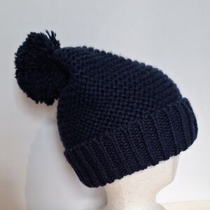 L.L. Bean Dark Blue Pom-Pom Hat